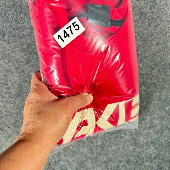 Oakley Mens Red Logo Crewneck Sweatshirt Custom Fit Long Sleeve Size L - Picture 10 of 10